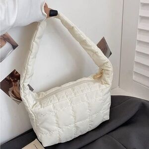 White Quilted Shoulder Bag